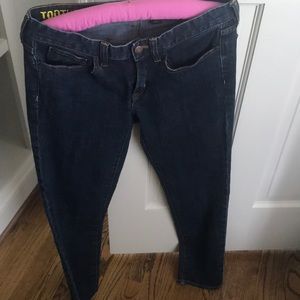 J.Crew toothpick dark wash jeans